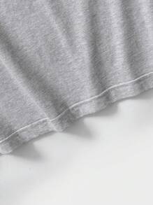 Manfinity Homme Men's Mountain Pattern Printed Short Sleeve T-Shirt - Light Grey - View 6