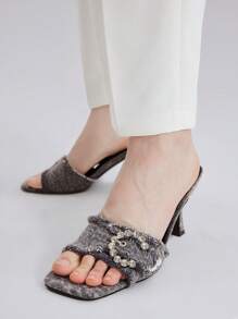 MOTF PREMIUM WOMEN'S CASUAL HIGH HEEL SANDALS WITH SQUARE TOE AND THIN HEEL