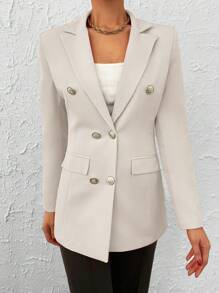 EURMUSE 翻領雙排扣西裝外套