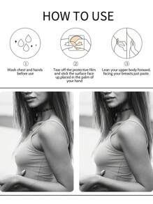 8pcs Self-Adhesive & Reusable Silicone Nipple Covers For Women's B Cup - Baby Pink - View 8