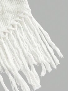 SHEIN SXY Summer Vacation Beach Short White Tank Top