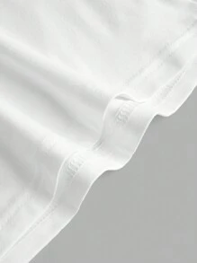 SHEIN EZwear White Long Casual Halter Top, Suitable For Women In Summer, Slim Fit
