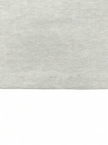 纯色圆领短袖休闲T恤和打底裤套装 夏季 - 灰色 - 查看 4