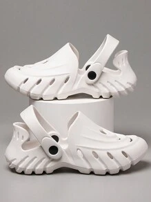 شبشب نسائي مصمم بفتحات متعددة الاستعمالات كبير الحجم للجنسين،حذاء بيتي خارجي متنوع بتصميم الشاطئ