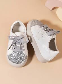 嬰兒運動鞋,星星圖案 - 白色 - 查看 5