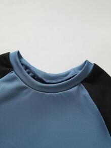 Young Boys' Two-Tone Short Sleeve Sports Top