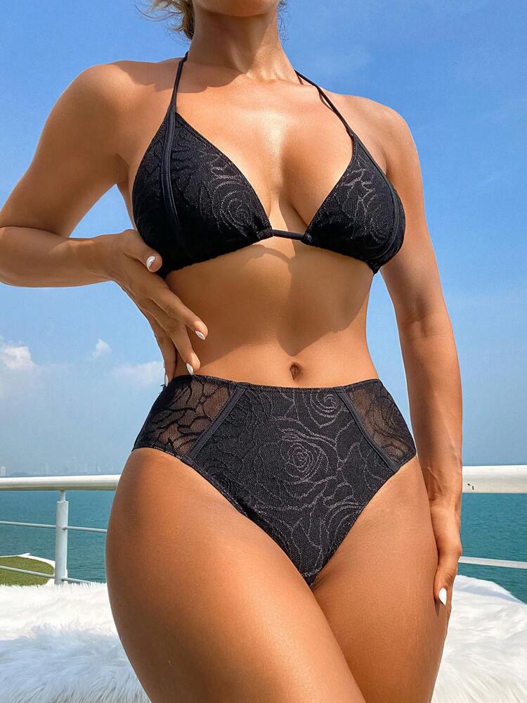 Ladies' Halter Separated Bikini Set Summer Beach