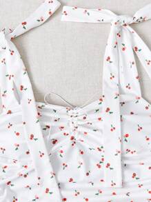 Soleia 女士修身細肩帶系結前緊身洋裝