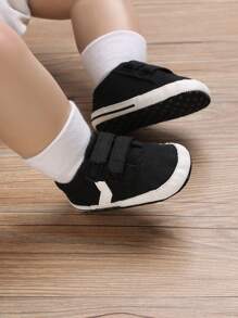 Black Classic Casual All-match Athletic Shoes For Toddler Boys, 0-1 Year Old - Black - View 6