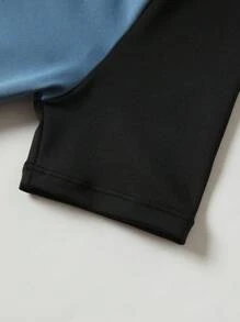 Young Boys' Two-Tone Short Sleeve Sports Top
