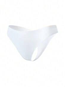 Ocili Ocili Leisure Solid High Stretch Seamless Microfiber Sexy Thong Bridallingerie