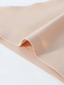 Ocili Leisure Solid High Stretch Seamless Microfiber Sexy Thong - Apricot - View 5