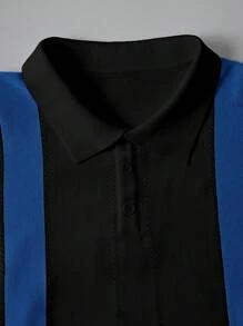 Manfinity Homme Maglia A Maniche Corte In Maglia A Blocchi Di Colore Per Uomo