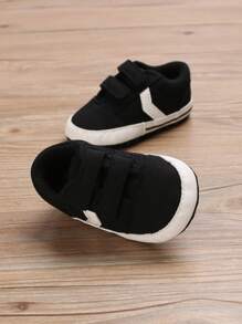 Black Classic Casual All-match Athletic Shoes For Toddler Boys, 0-1 Year Old - Black - View 4