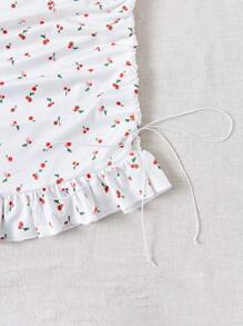 Soleia 女士修身細肩帶系結前緊身洋裝