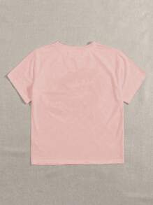 INAWLY 女士笑脸 T 恤，带有彩色 MAMA 图案，适合夏季母亲节礼物图案 T 恤女士上衣 - 深灰色 - 查看 2