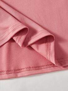INAWLY Camiseta Con Estampado De Botas De Vaquero - Rosado Sandía - Ver 5