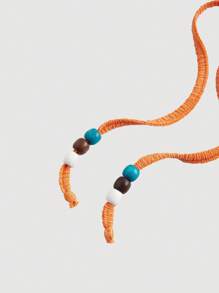 SHEIN MOD 橙色頸後束頸上衣