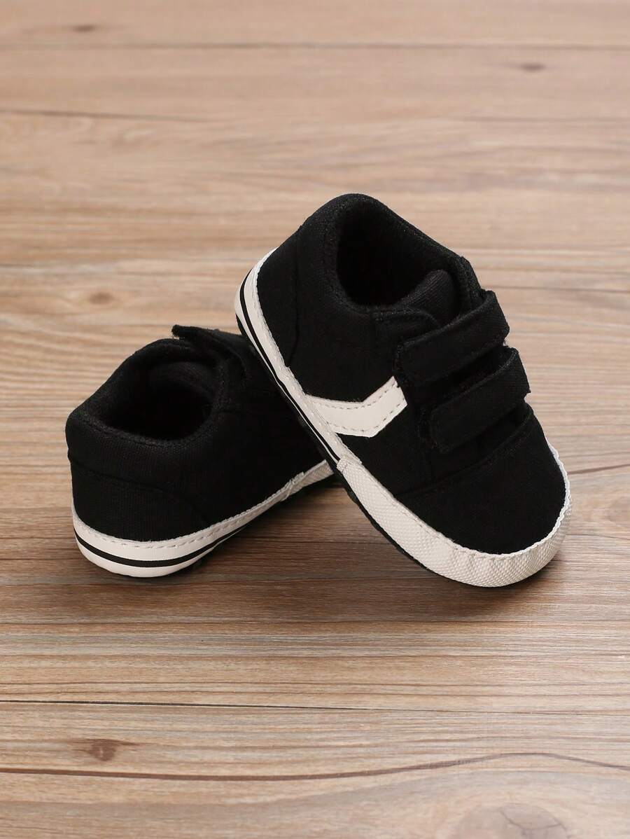 Black Classic Casual All-match Athletic Shoes For Toddler Boys, 0-1 Year Old - Black - View 1