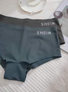 女款簡約純色無縫內褲（5入組） - 彩色 - 查看 4