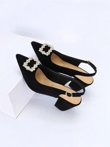 女士豹紋高跟涼鞋,附踝帶（圖案隨機） - 黑色 - 查看 5