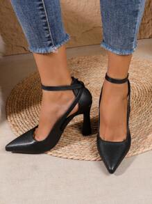 Jesień/Zima 2025 Klasyczne czarne szpilki ze szpiczastym noskiem na imprezę, damskie czółenka, eleganckie