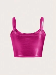 SHEIN ICON Metallic Camisole Top