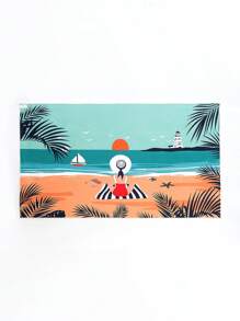 Teen Girl Beach Style Printed Kimono Cardigan For Summer - Multicolor - View 7