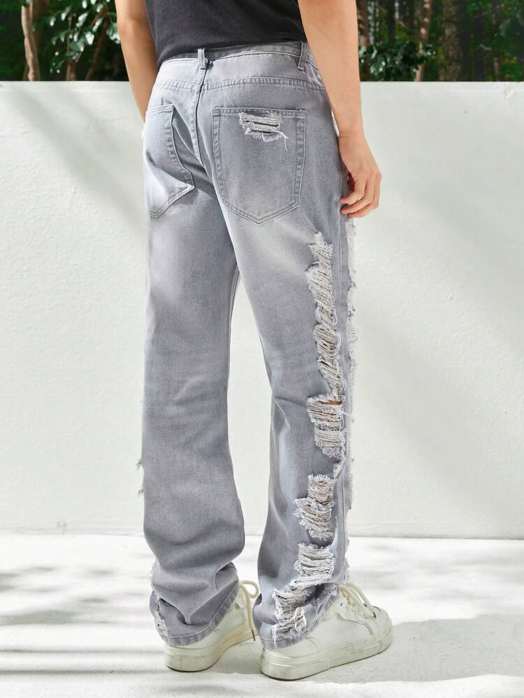 Men's Distressed Denim Jeans