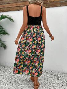 SHEIN VCAY 女式碎花针织毛衣裙 - 彩色 - 查看 2