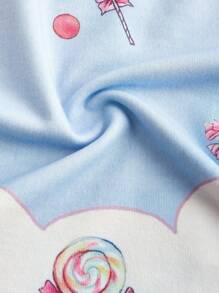 ROMWE Anime 女士可愛卡通印花背心 - 彩色 - 查看 3