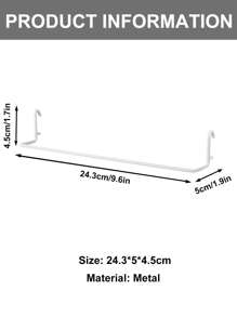 Madebyblanc 1Pc Pegboard Accessories Napkin Organizer Hook For Organizing Toilet Paper Towel Cleaning Cloth ,Pegboard Hooks Kit   (White) - White - View 6