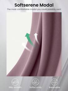 GLOWMODE SoftCalm Modal Bermuda Cargo Pocket Drawstring Shorts Daily Casual Lounge - Elderberry - View 5