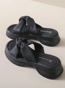 女性新款厚底平台涼鞋,夏季運動休閒沙灘鞋,柔軟鞋墊