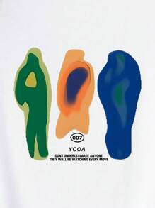 INAWLY 女士口号印花圆领短袖 T 恤图案 T 恤女式上衣