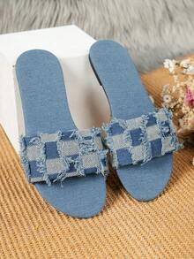 1pair New Fashion Flat Sandals For Women's Casual & Vacation Wear
