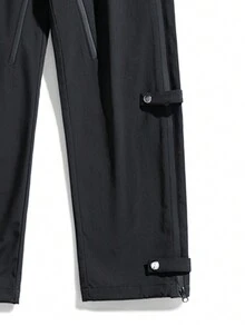 Nam Eo dây rút Thể thao & Giải trí Giò thẳng Quần - màu đen - Xem 4