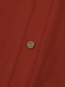 SHEIN LUNE 大碼女士捲邊袖襯衫