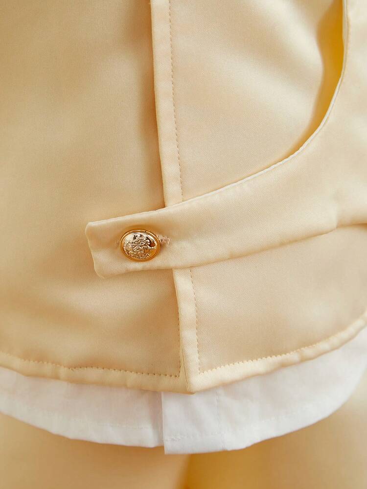 Baby Boy's Elegant Vintage Gentleman Outfit, Perfect For Spring/Summer Parties