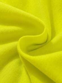 SHEIN Set estivo bambino ragazzo con maglietta a maniche corte con disegni a cartoni animati e pantaloncini - Giallo - Visualizzare 5