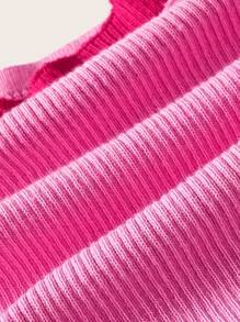 SHEIN Qutie Plus Size Colorblock Spliced 2 In 1 Camisole Knit Top - Pink - View 3