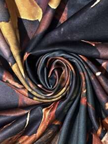 Plus Size Fashionable Casual Floral Print Round Neck Loose Modest Long Sleeve Dress