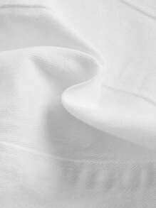 SHEIN MOD 牛仔露肩上衣 - 白色 - 查看 4