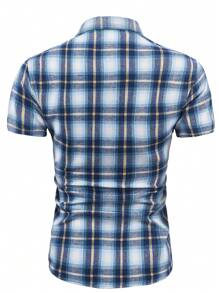 Men's Plaid Short Sleeve Shirt