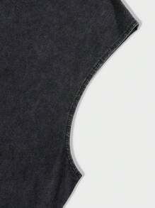 ROMWE MEN Street Life Men's Snowflake Patterned Knitted Tank Top, School