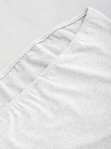 SHEIN Unity Solid Color Strapless Midi Dress For Women Mini Short Women Outfit - White - View 5