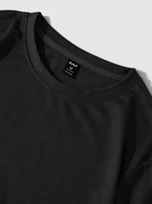 ROMWE MEN Street Life Men Alien Graphic Y2k T-Shirt - Black - View 6