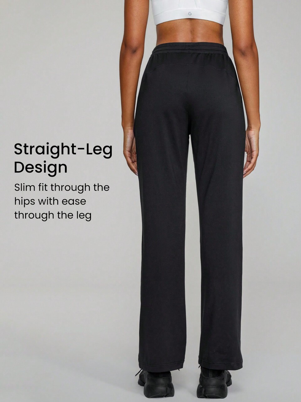 Cloudknit Straight-Leg Drawstring Pocket Pants Daily Wear Lounging