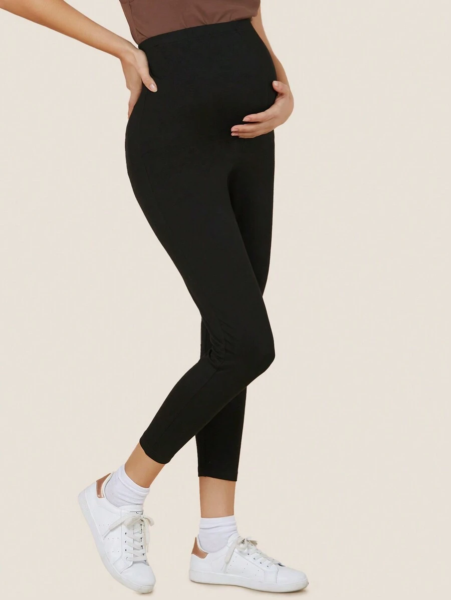SHEIN Maternity Adjustable Waist Leggings