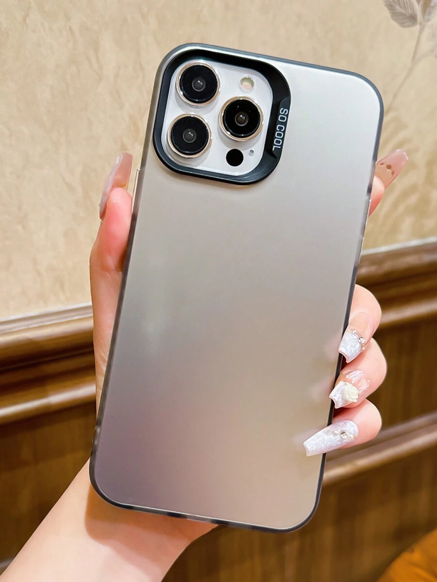 SHEIN Mới Creative Tính hai mặt Imd 2 trong 1 Điện thoại Apple Vỏ iphone - màu đen - Xem 1
